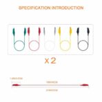 10 CORDONS DE TEST AVEC PINCE CROCODILE (ALLIGATOR CLIPS) – Image 2
